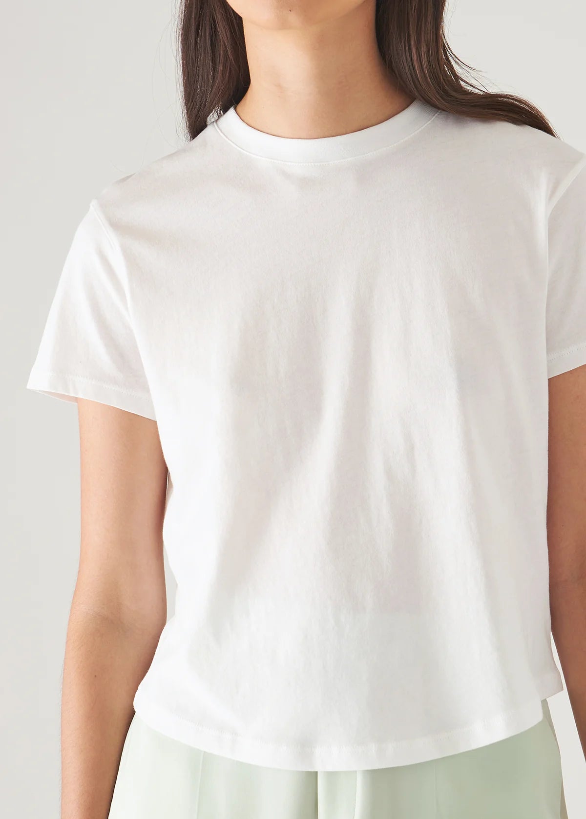 Lightweight Pima Cotton Baby T-Shirt in White