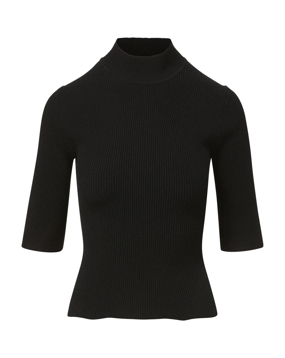 Pernia Knit Pullover in Black