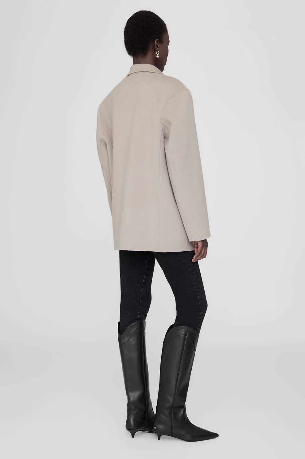 Quinn Blazer in Taupe Cashmere