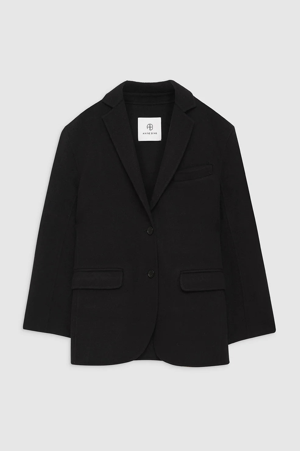 Quinn Blazer in Black Cashmere Blend