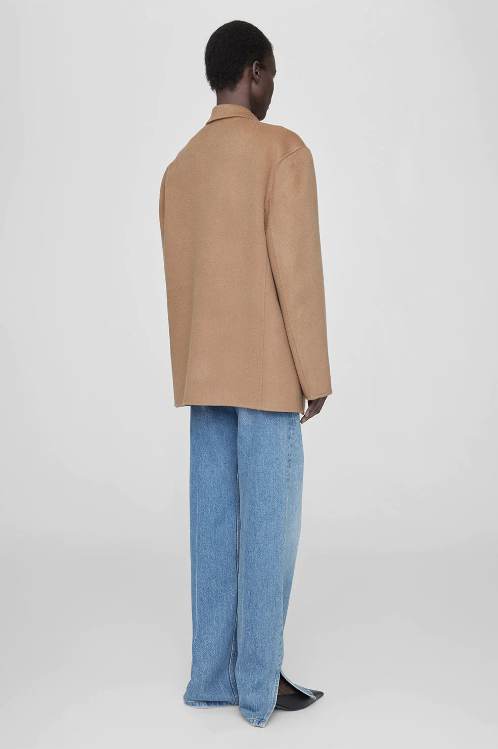 Quinn Blazer in Camel Cashmere Blend
