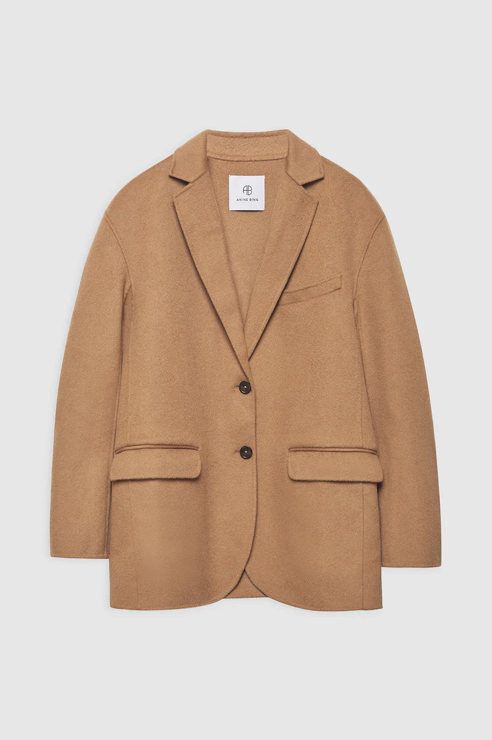 Quinn Blazer in Camel Cashmere Blend