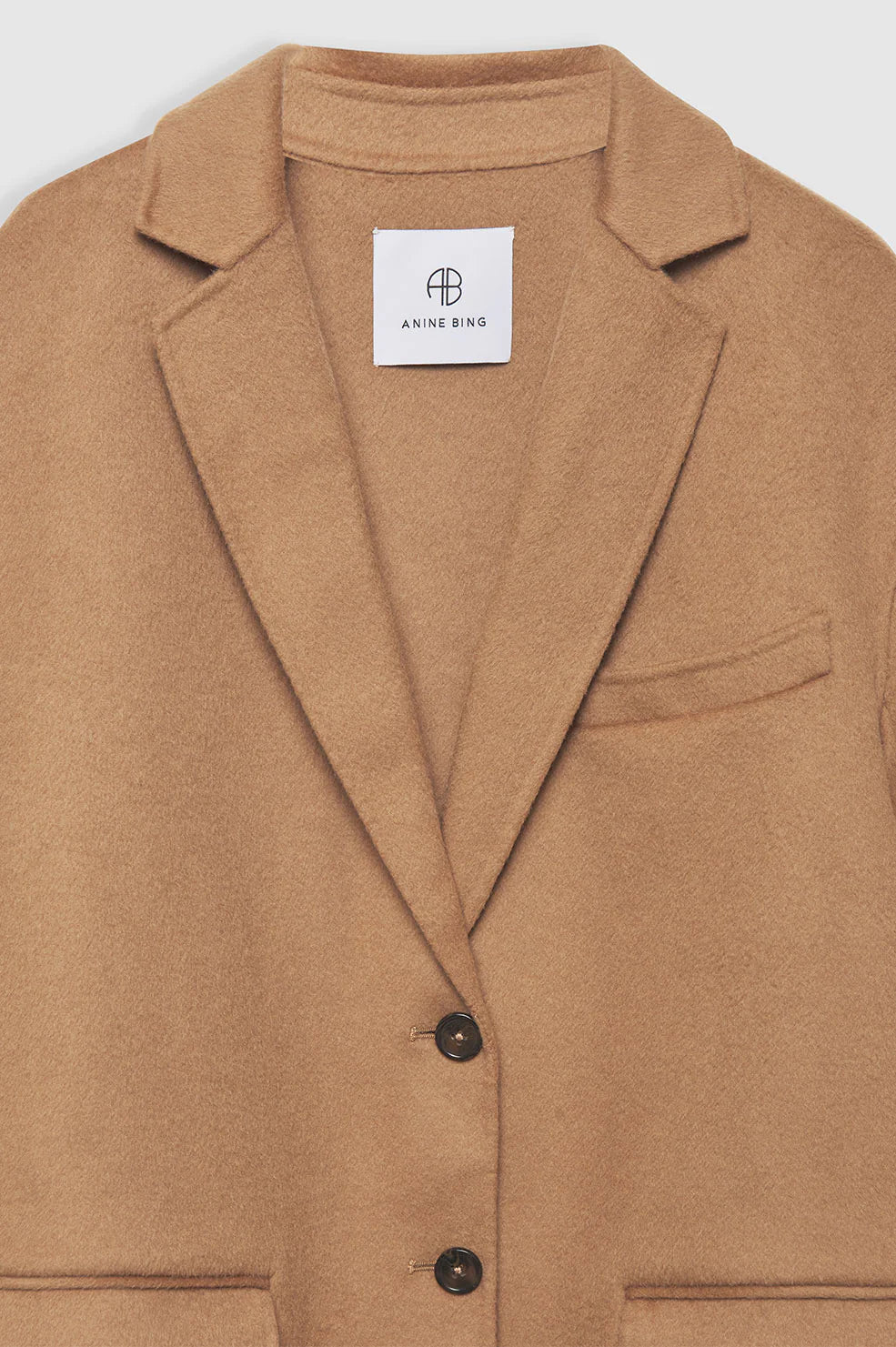 Quinn Blazer in Camel Cashmere Blend