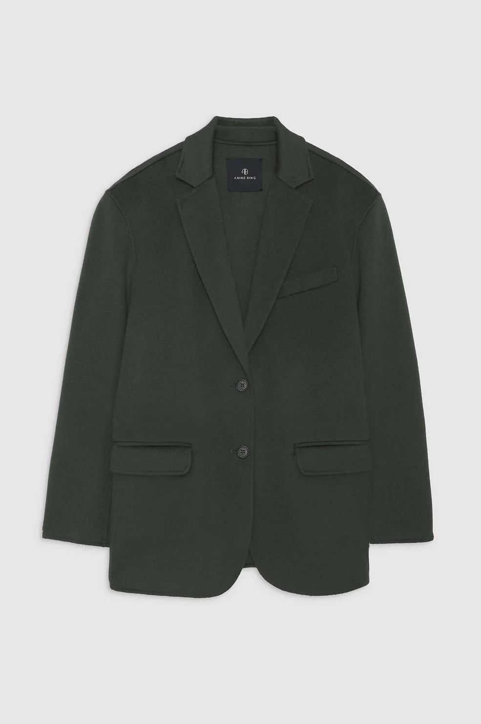 Quinn Blazer in Olive Cashmere Blend