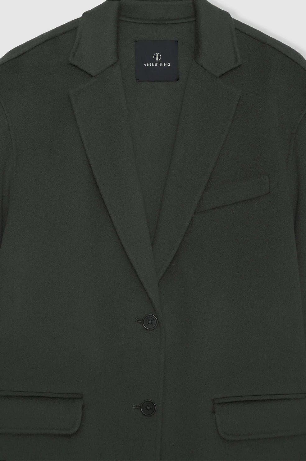 Quinn Blazer in Olive Cashmere Blend