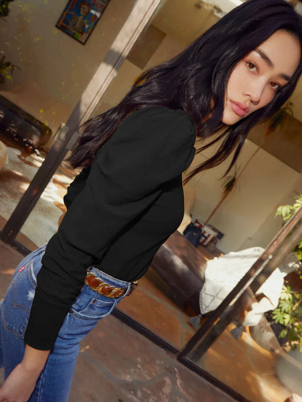Romy Long Sleeve in Jet Black
