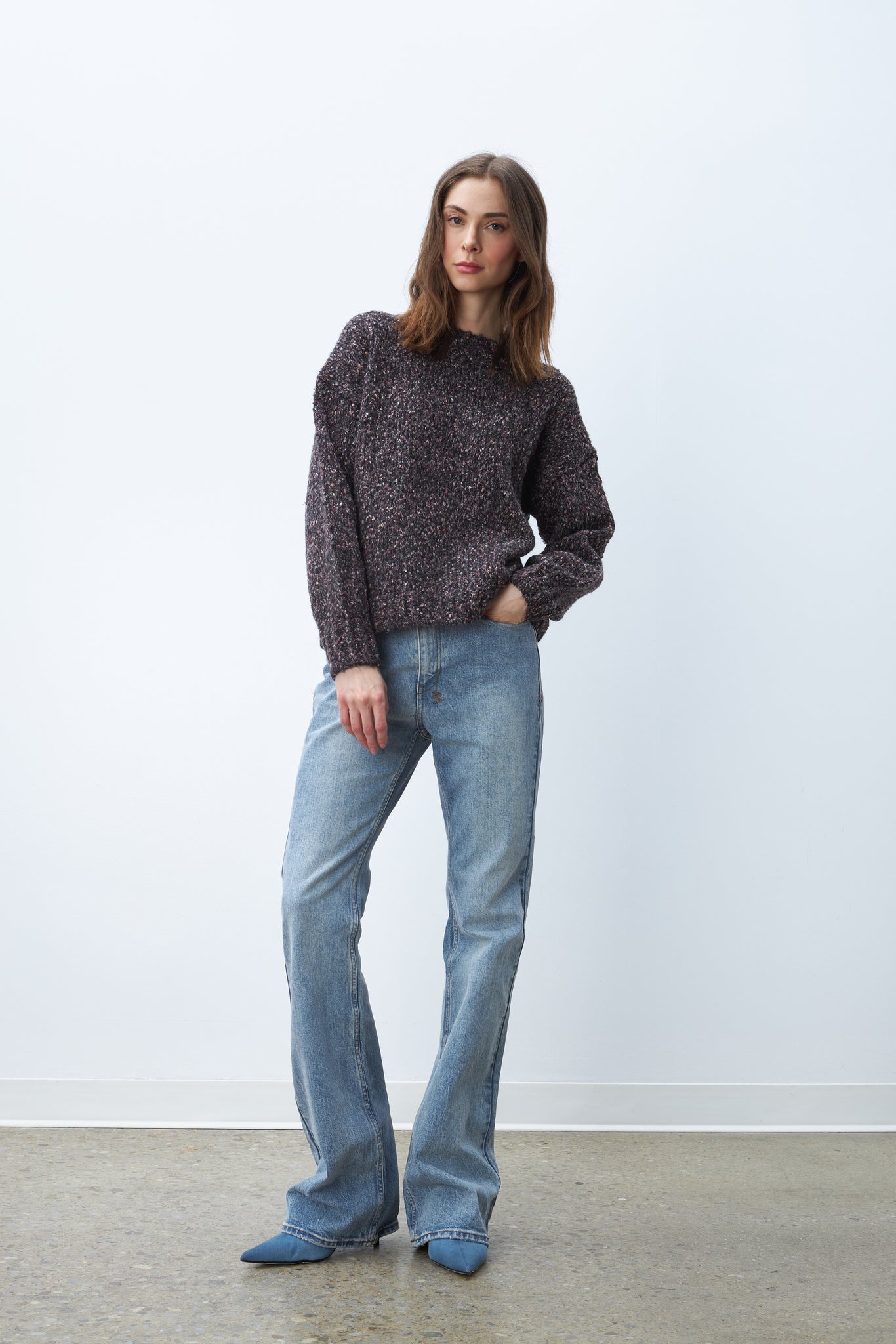 Rosie Sweater in Black Raspberry