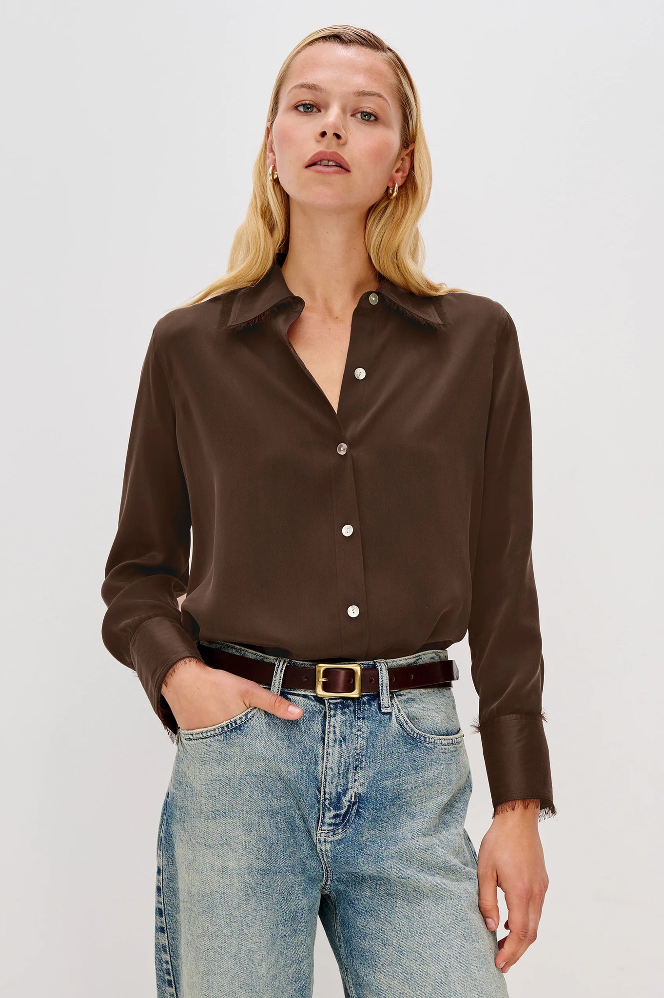 Abbey Shirt in Espresso