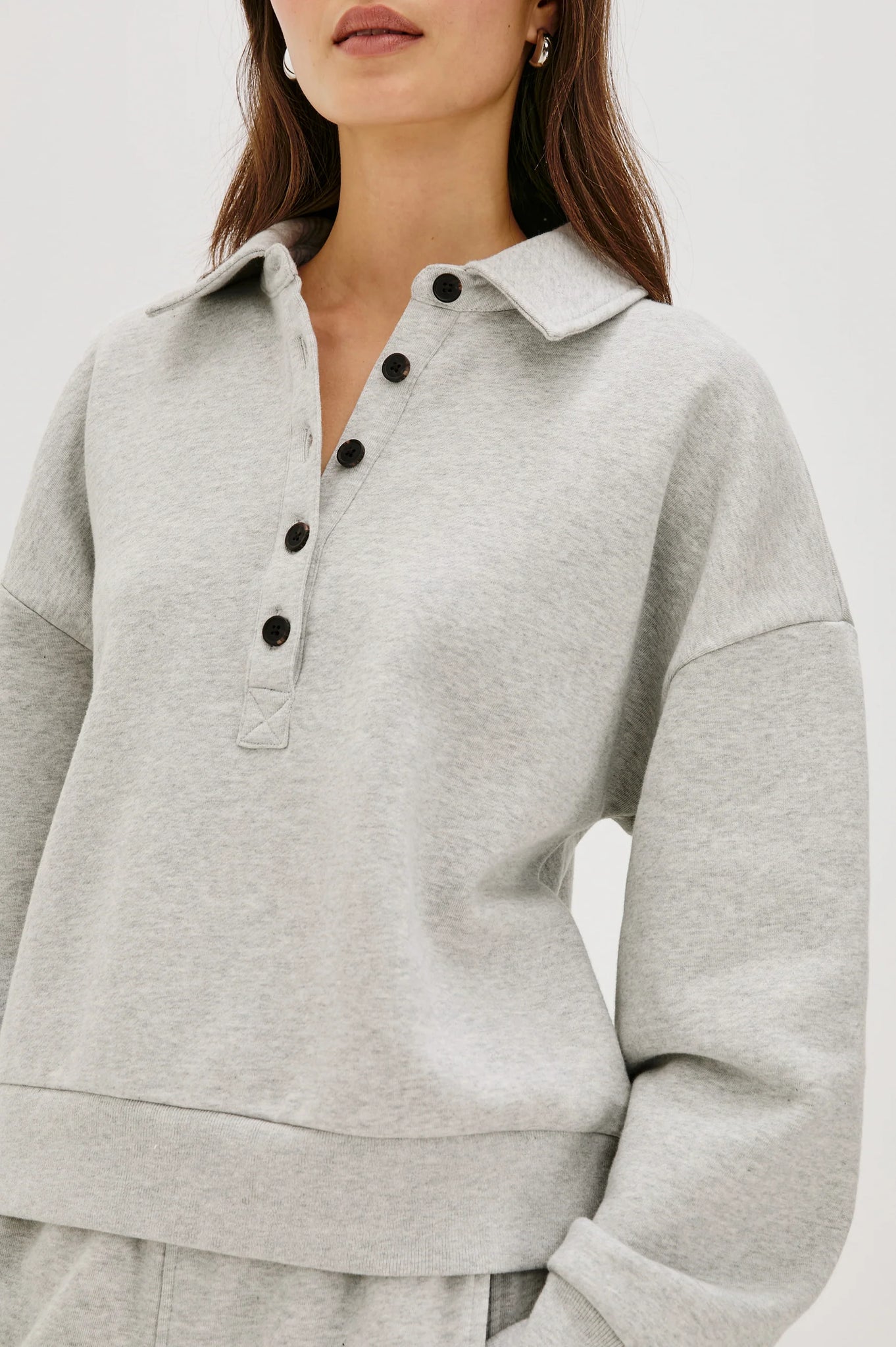 Barlow Sweatshirt in Heather Grey