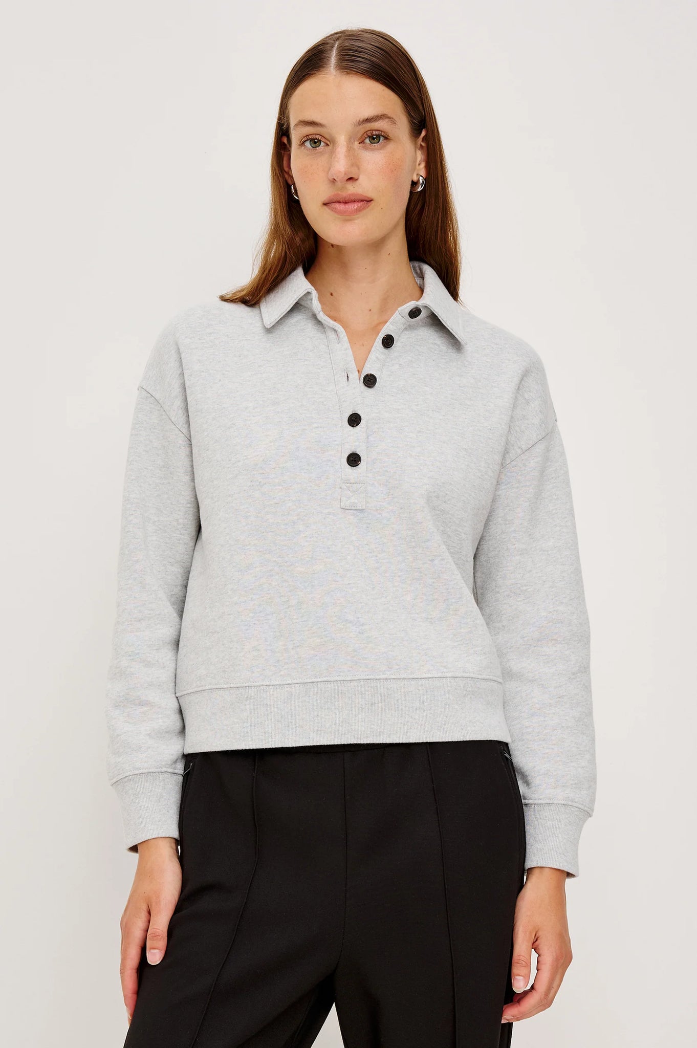 Barlow Sweatshirt in Heather Grey