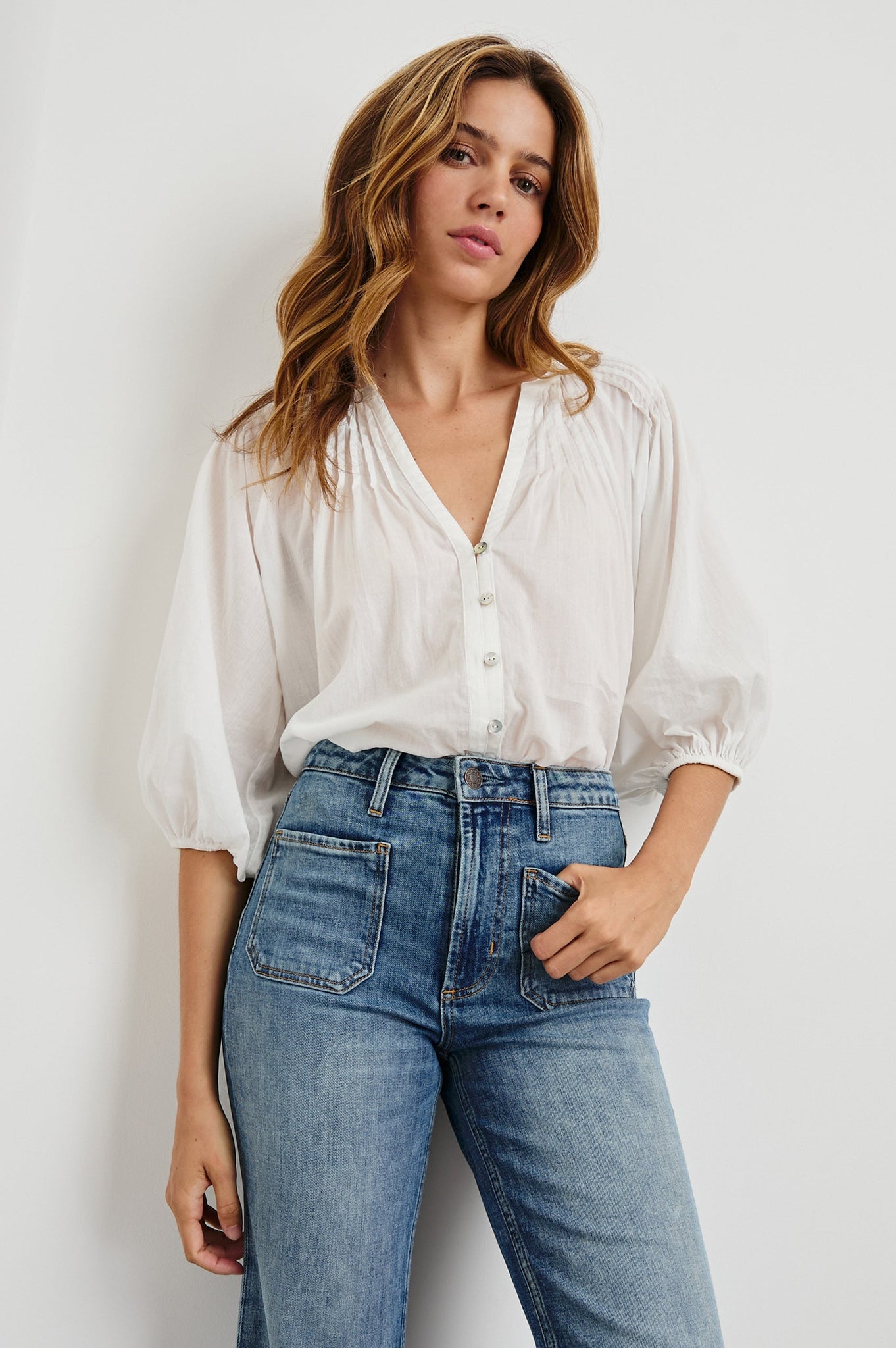 Cassat Top in White