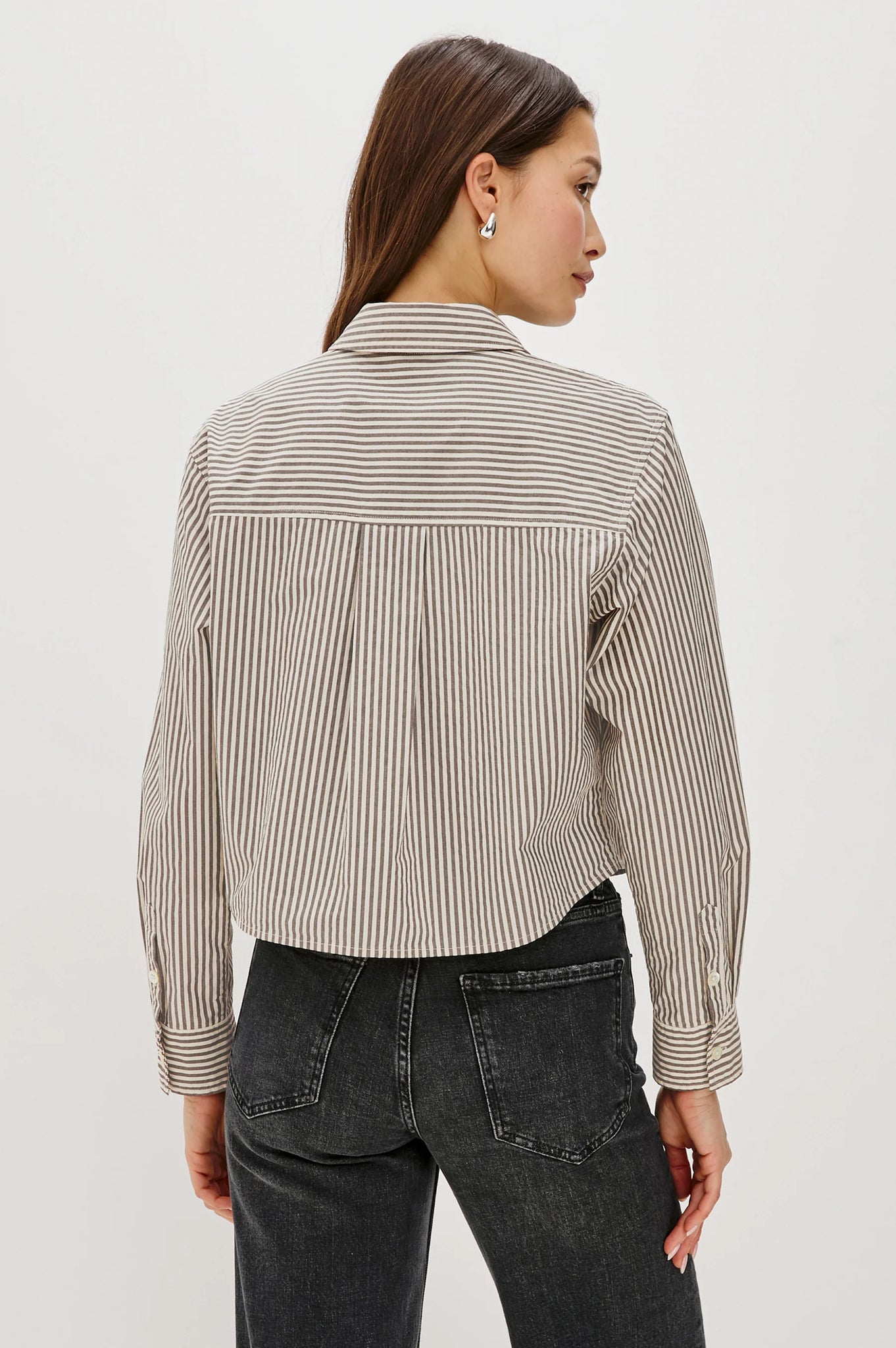 Ramy Shirt in Noir Stripe