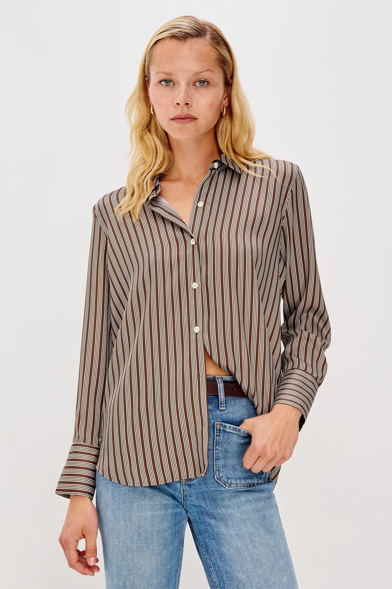 Saige Shirt in Isle Stripe