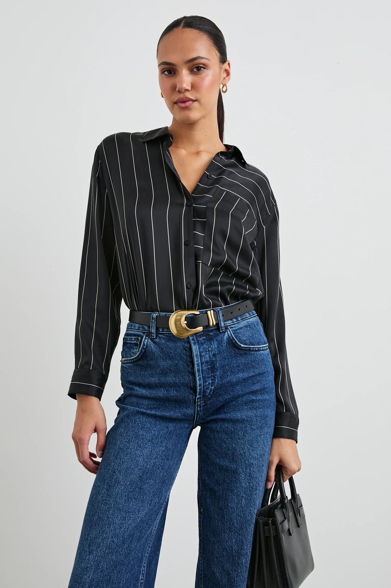 Spencer Shirt in Ink Stripe