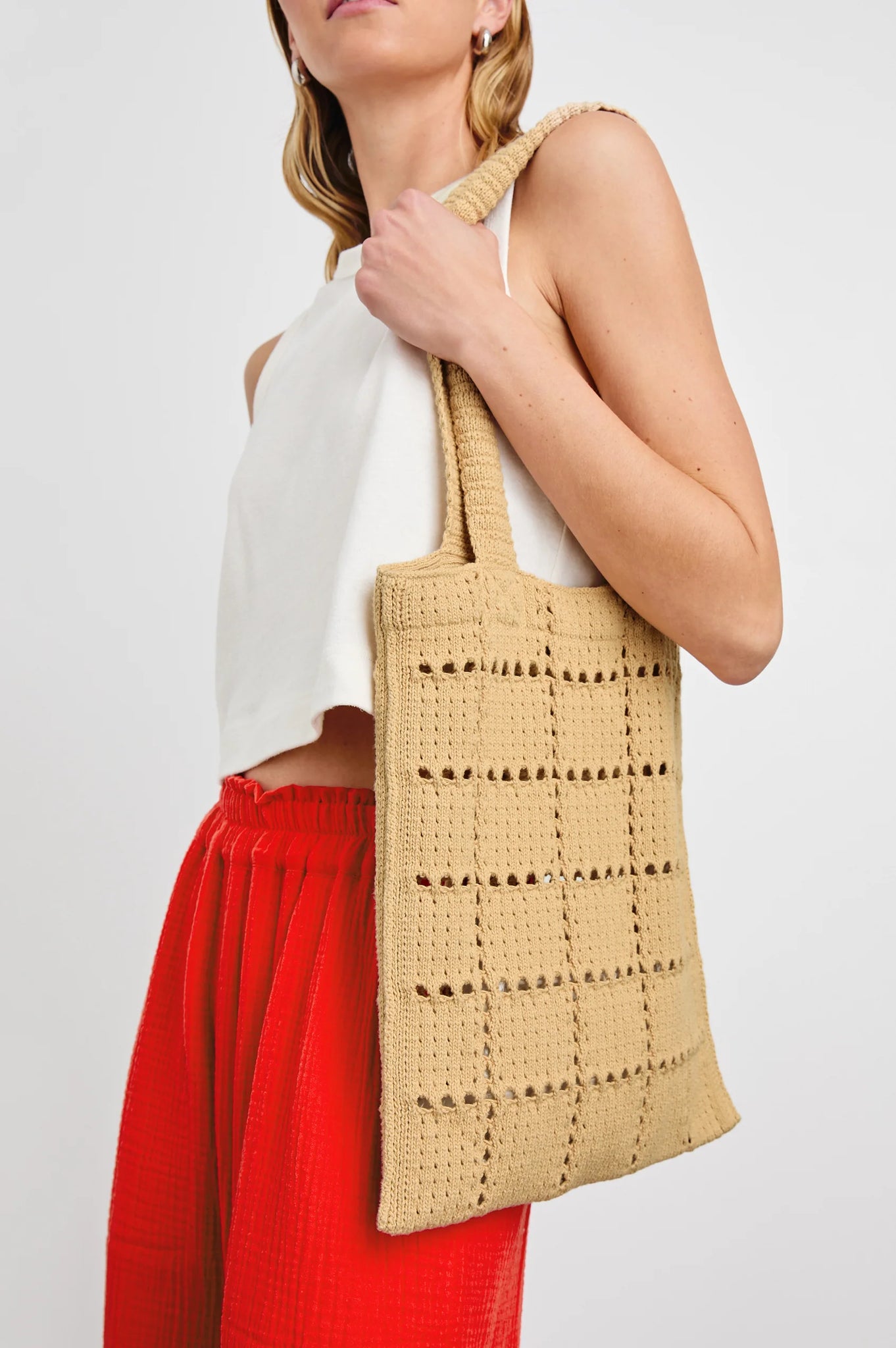 The Crochet Tote in Rattan