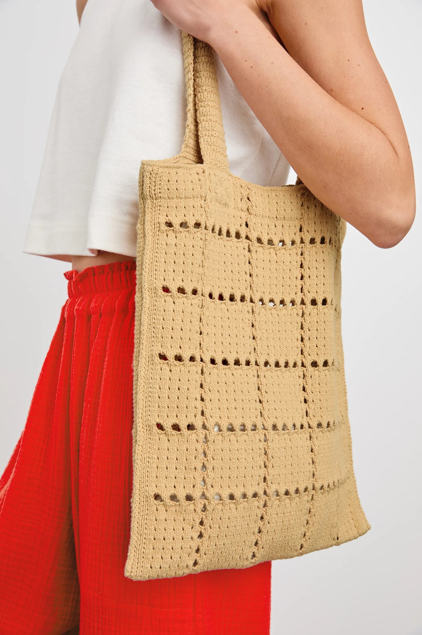 The Crochet Tote in Rattan