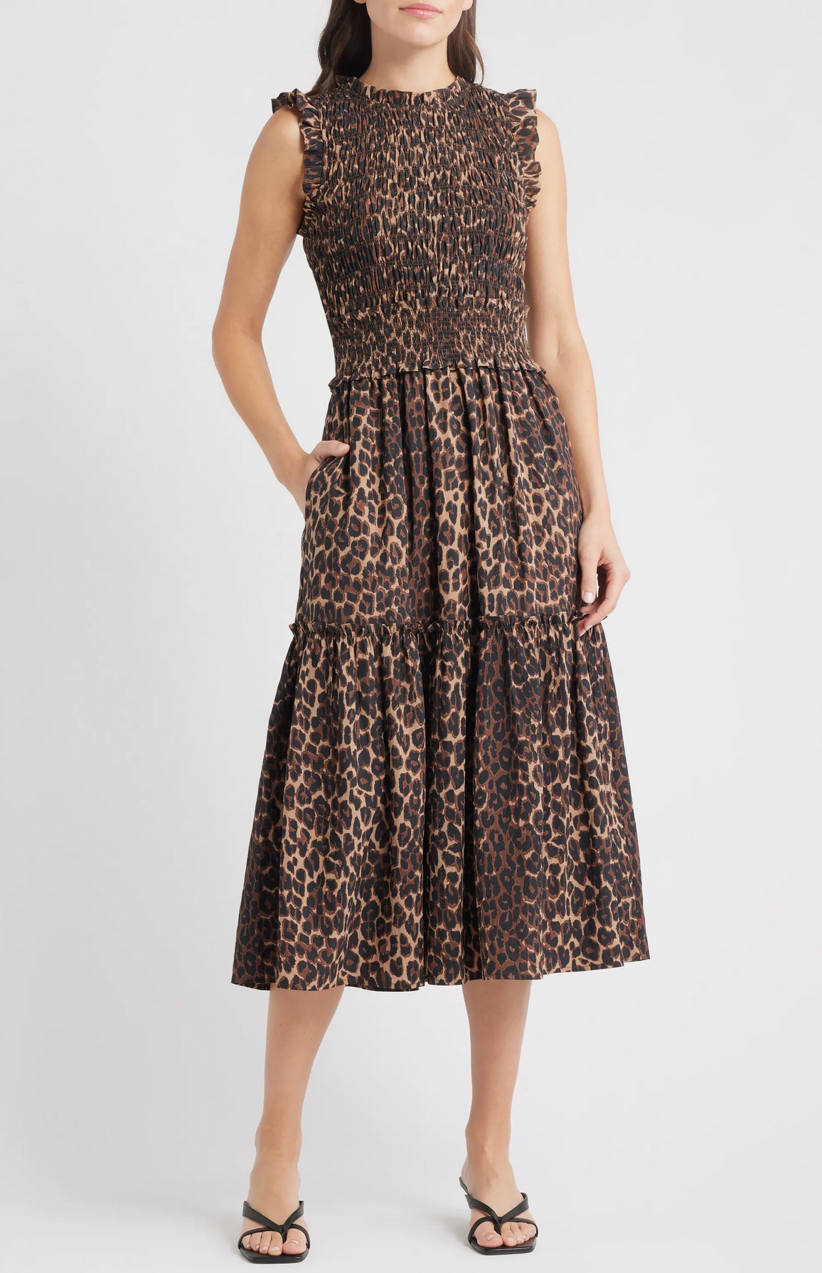 Vivier Dress in Brown Nala