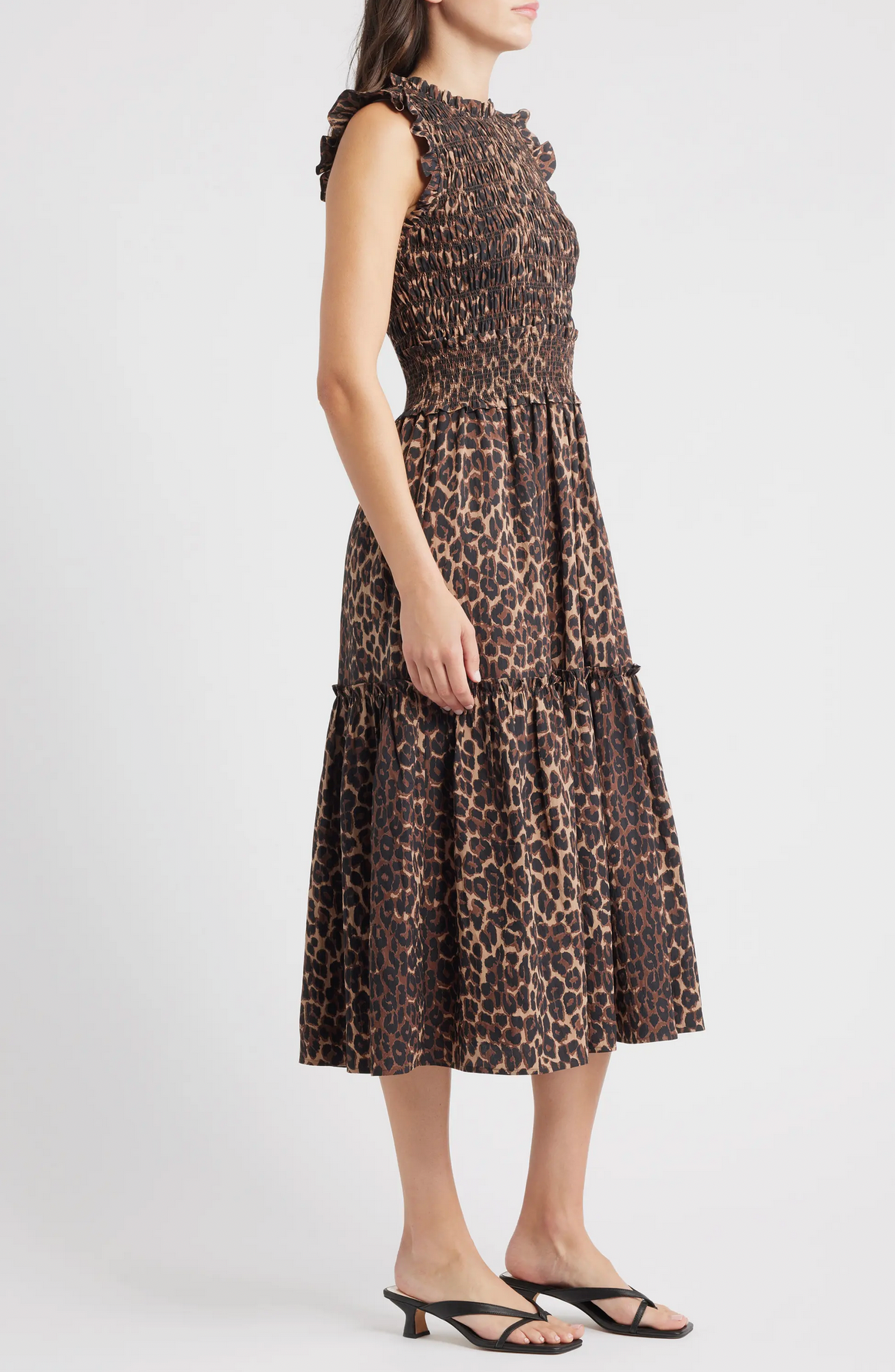 Vivier Dress in Brown Nala