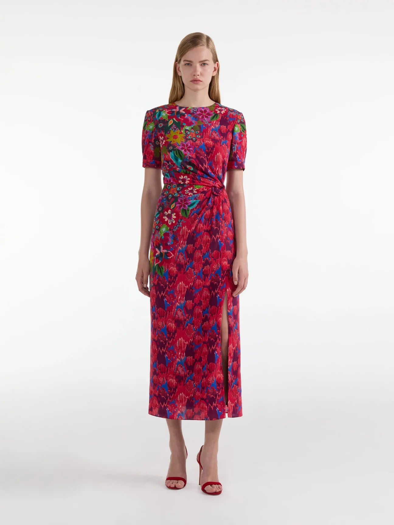 Devi Dress in Astilbe Meadow