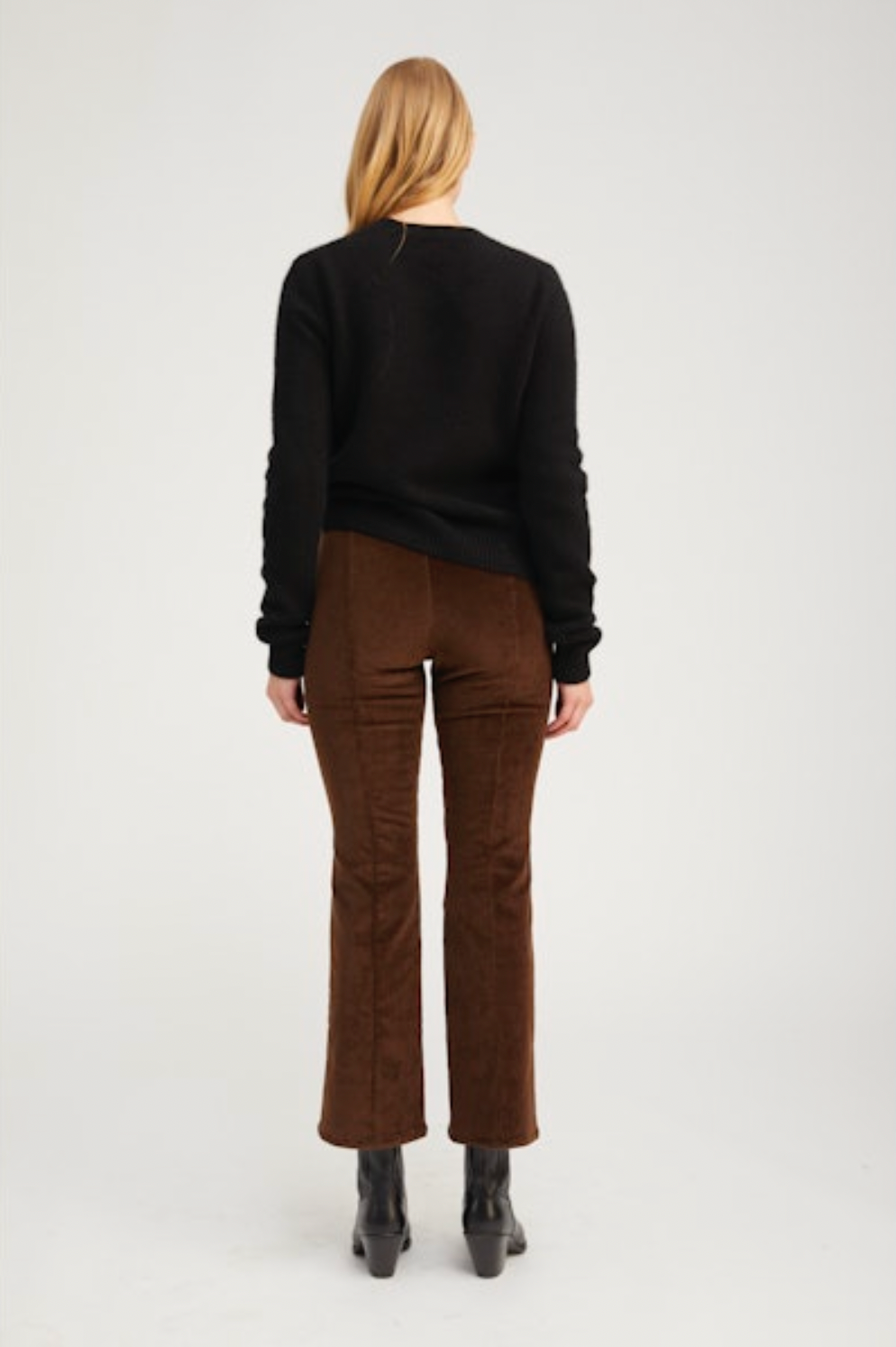 Americano Corduroy Ankle Flare with Princess Seams