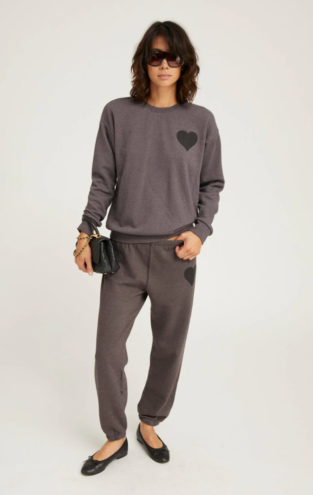 Charcoal Heart Sweatpants