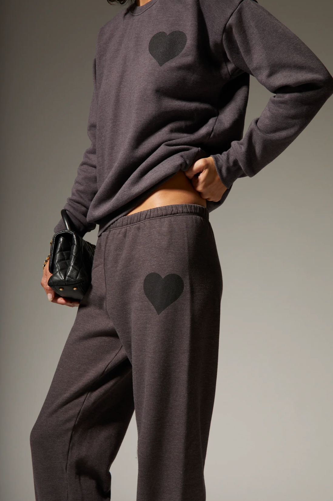 Charcoal Heart Sweatpants