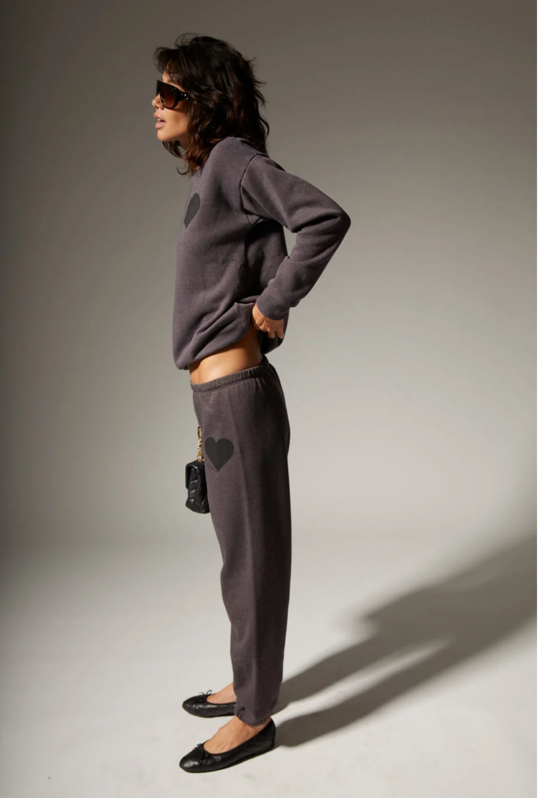 Charcoal Heart Sweatpants