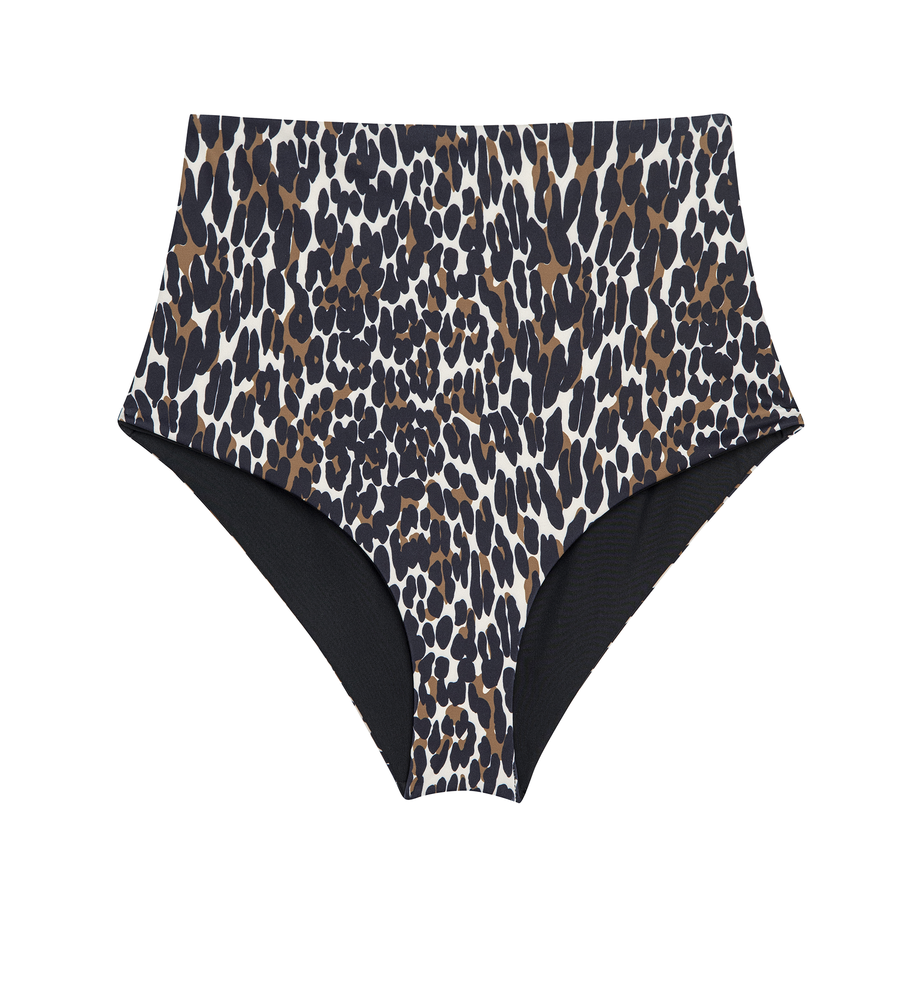 The Reversible Mid Rise Brief in Leopard & Black