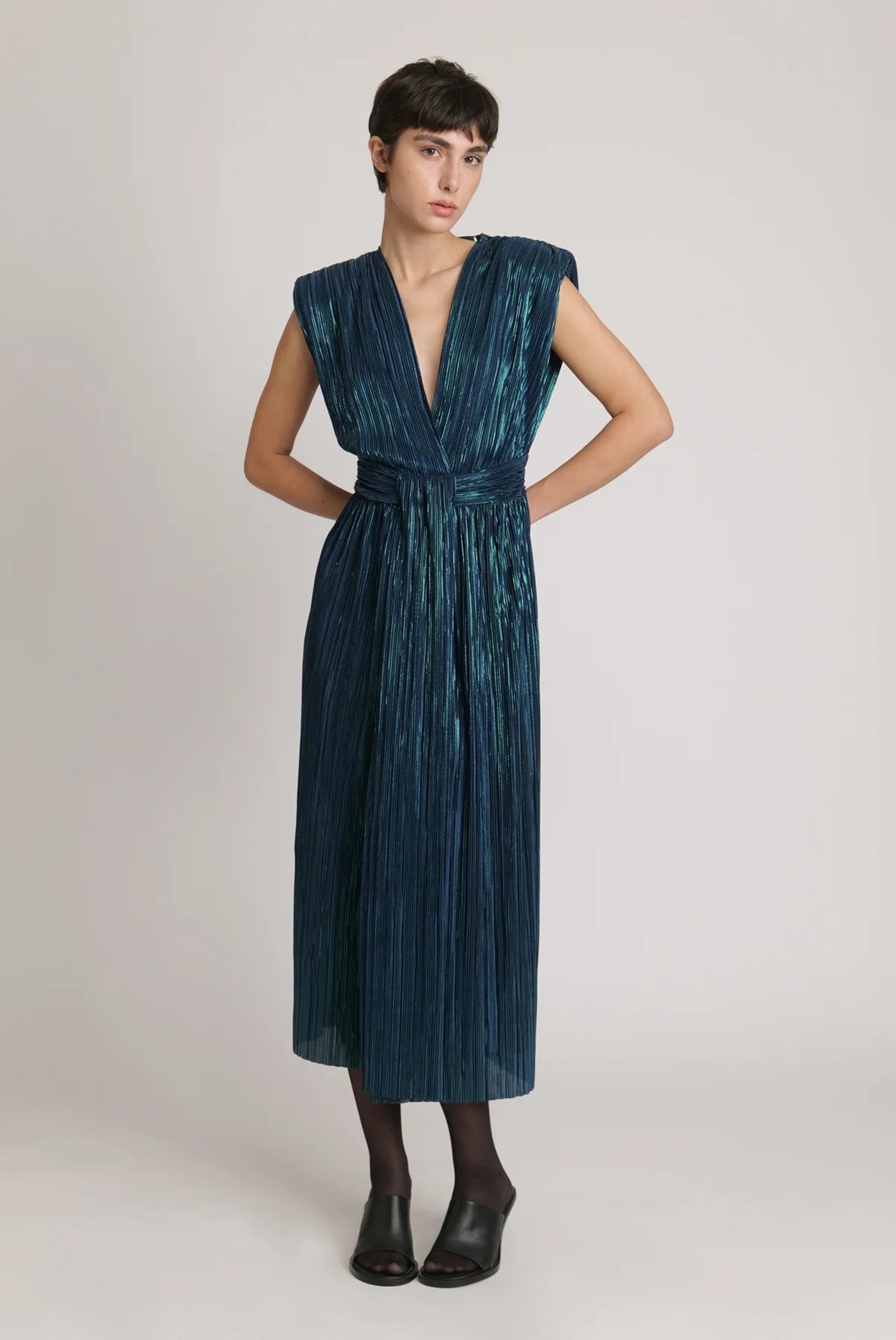Donna Dress in Dark Ocean