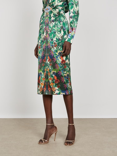 Mya Dress in Astilbe Forest