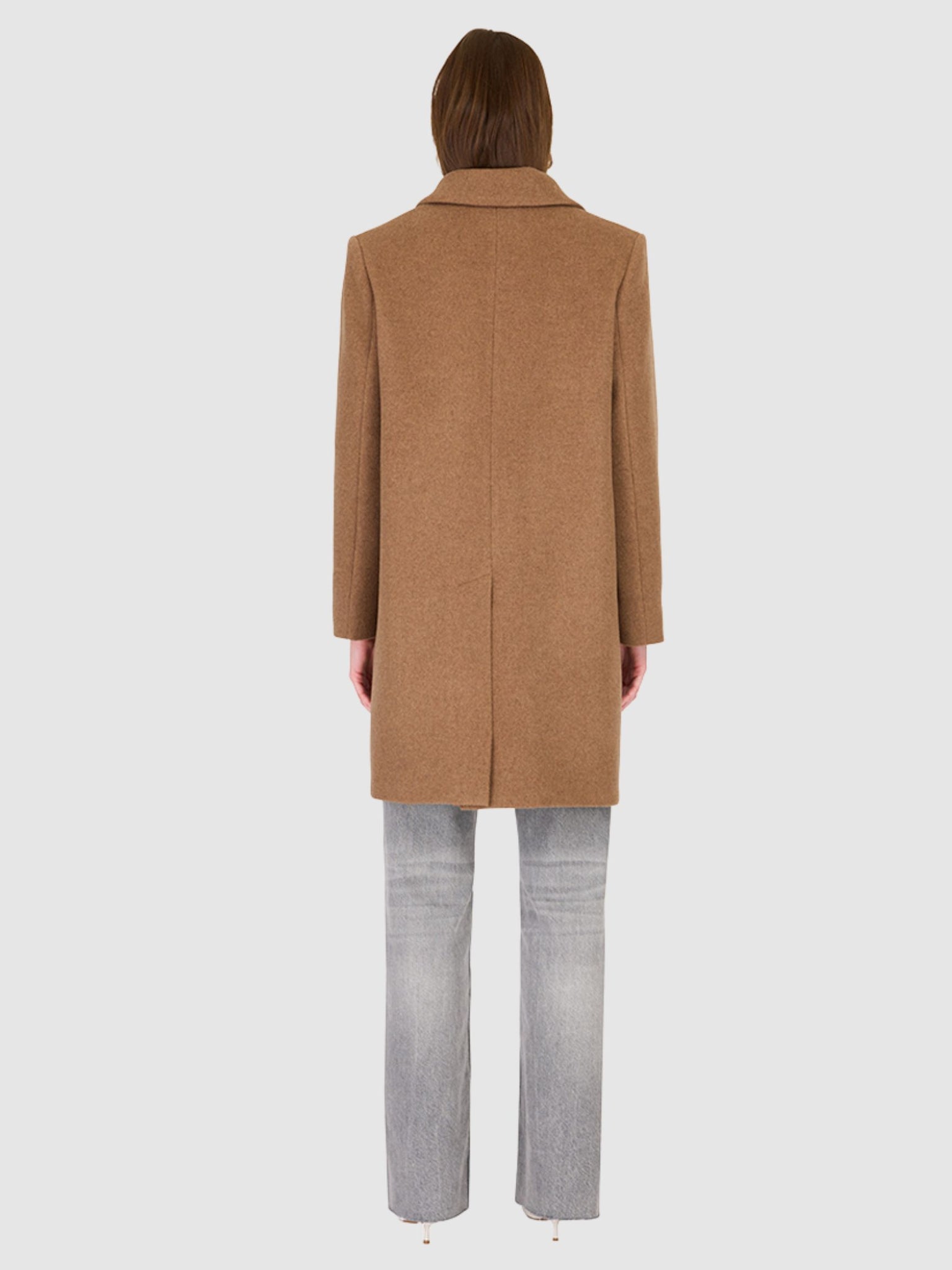 Scarlett Coat in Camel Melange