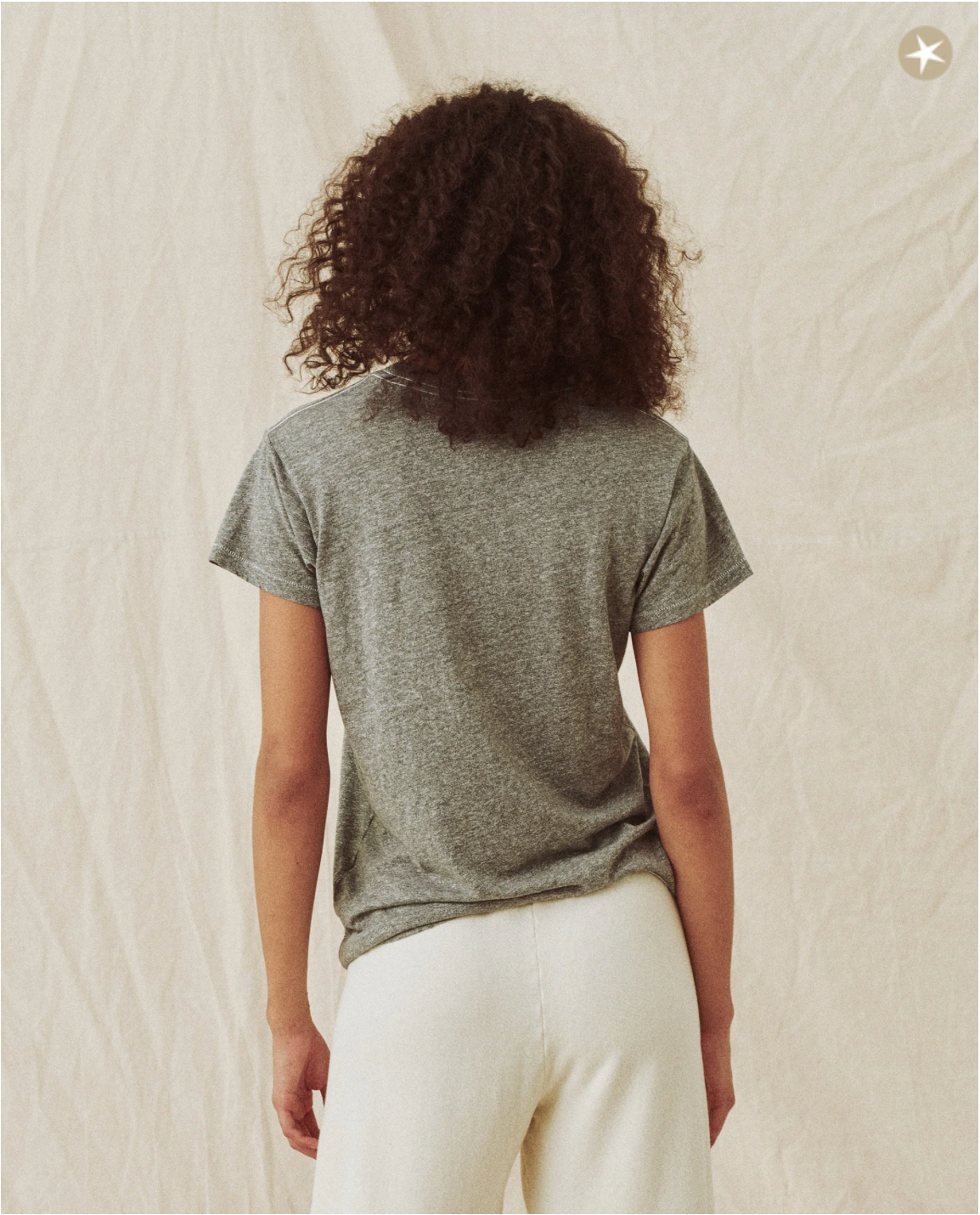 The Slim Tee. Heather Grey