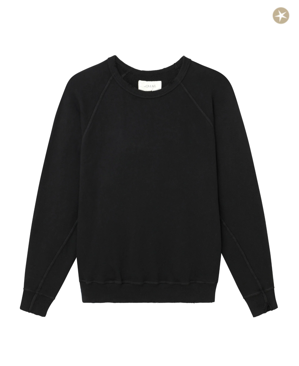 The College Sweatshirt. Almost Black