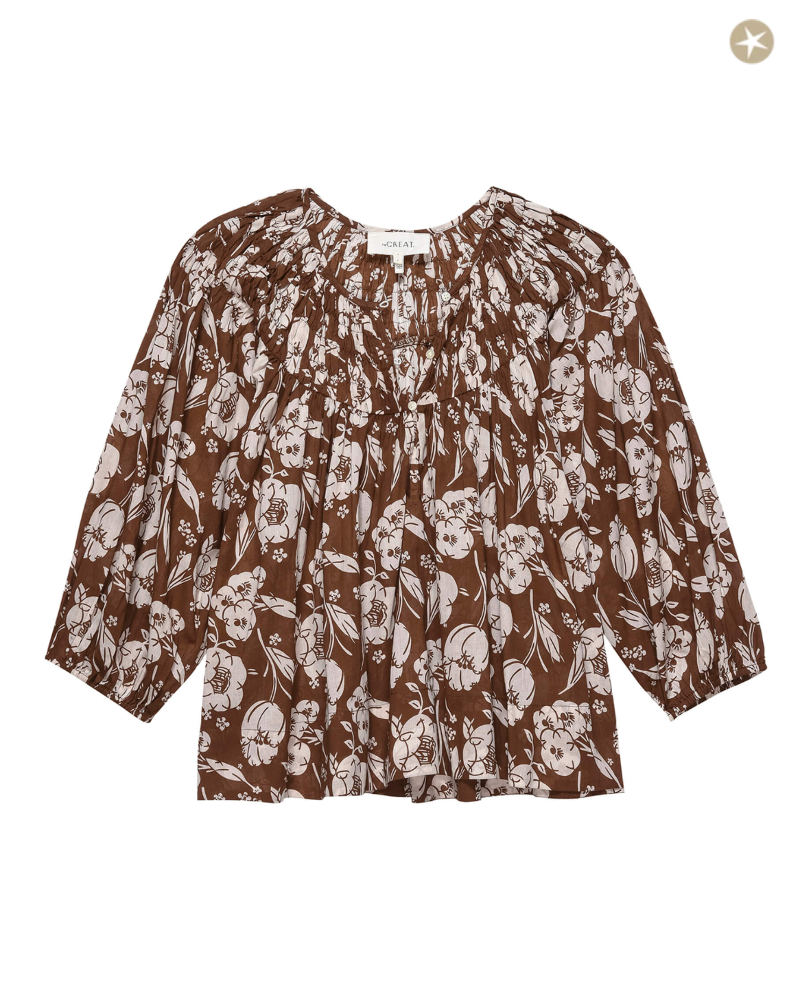 The Swift Top. Hickory Whisper Floral