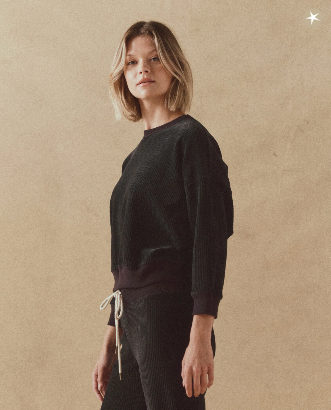 The Corduroy Teammate Sweatshirt. Slate