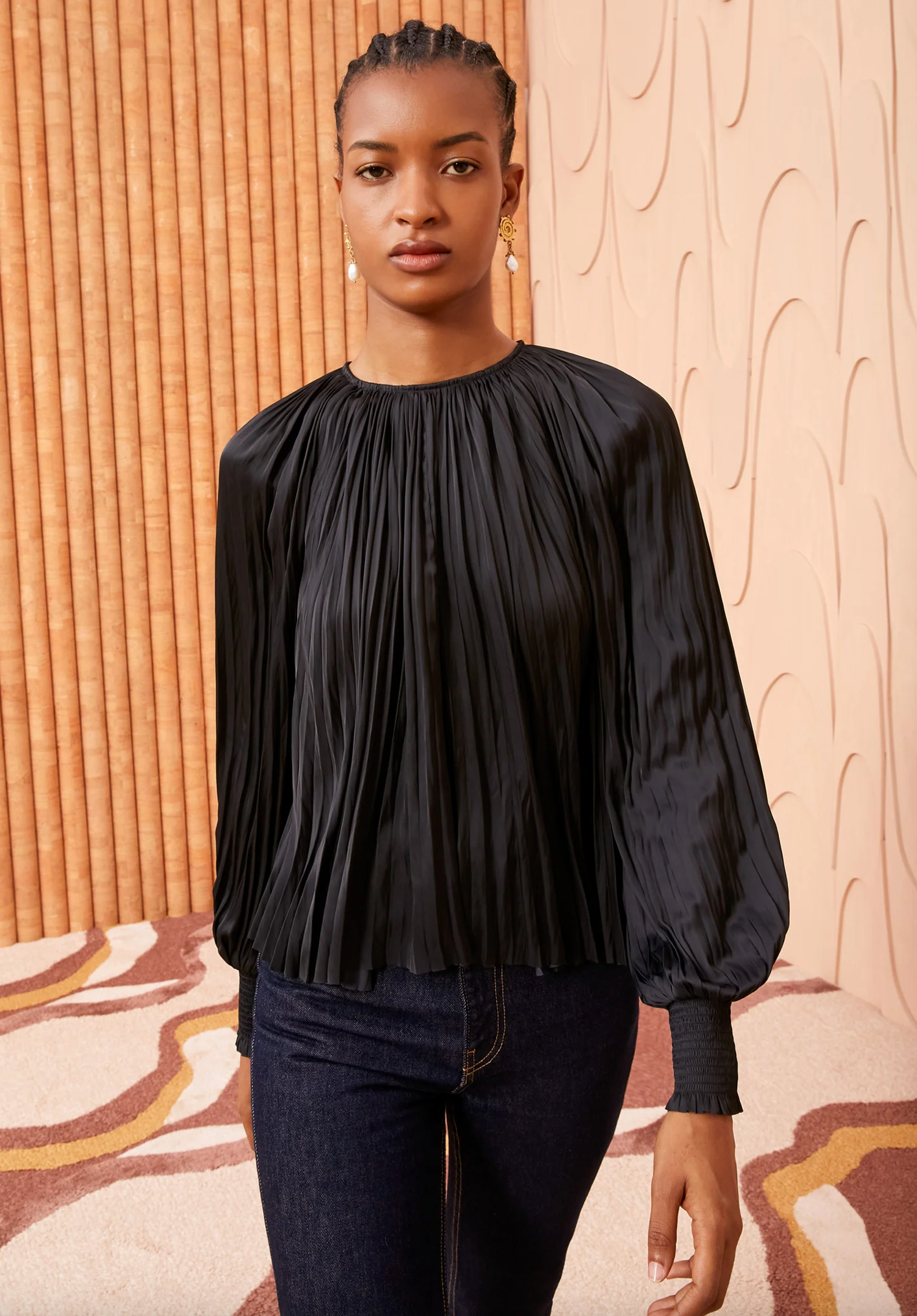 Aidy Blouse in Noir