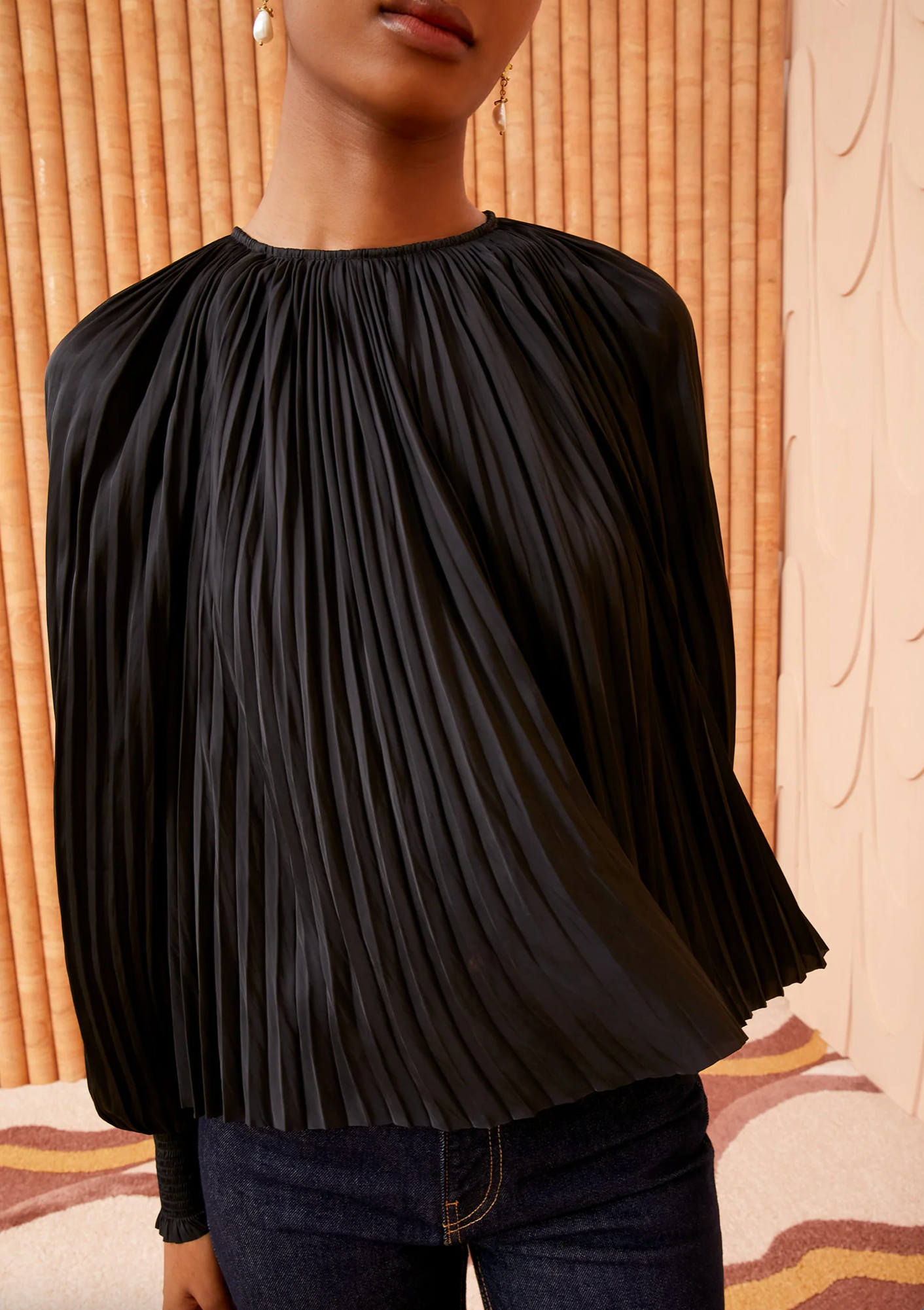 Aidy Blouse in Noir