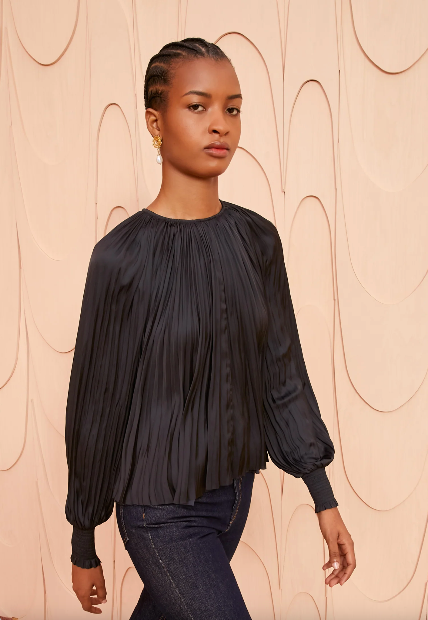Aidy Blouse in Noir