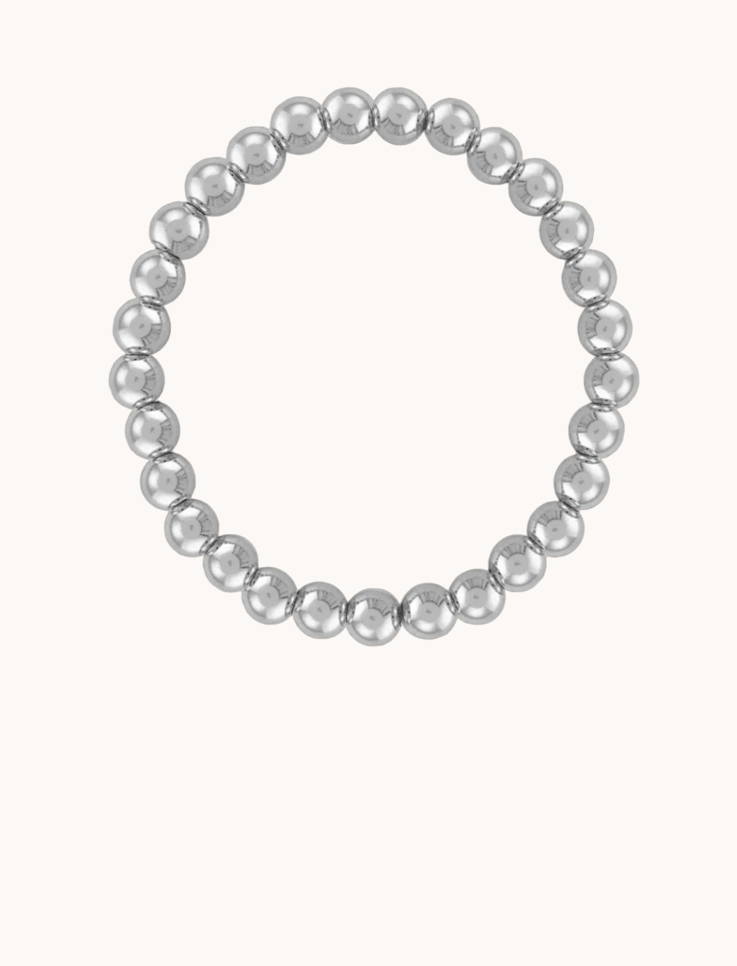 6MM Ball Bracelet in Sterling Silver | 7.5"