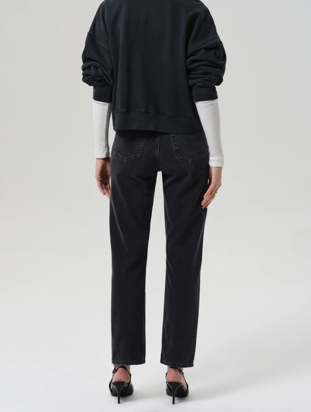 Blaine High Rise Straight in Vintage Black