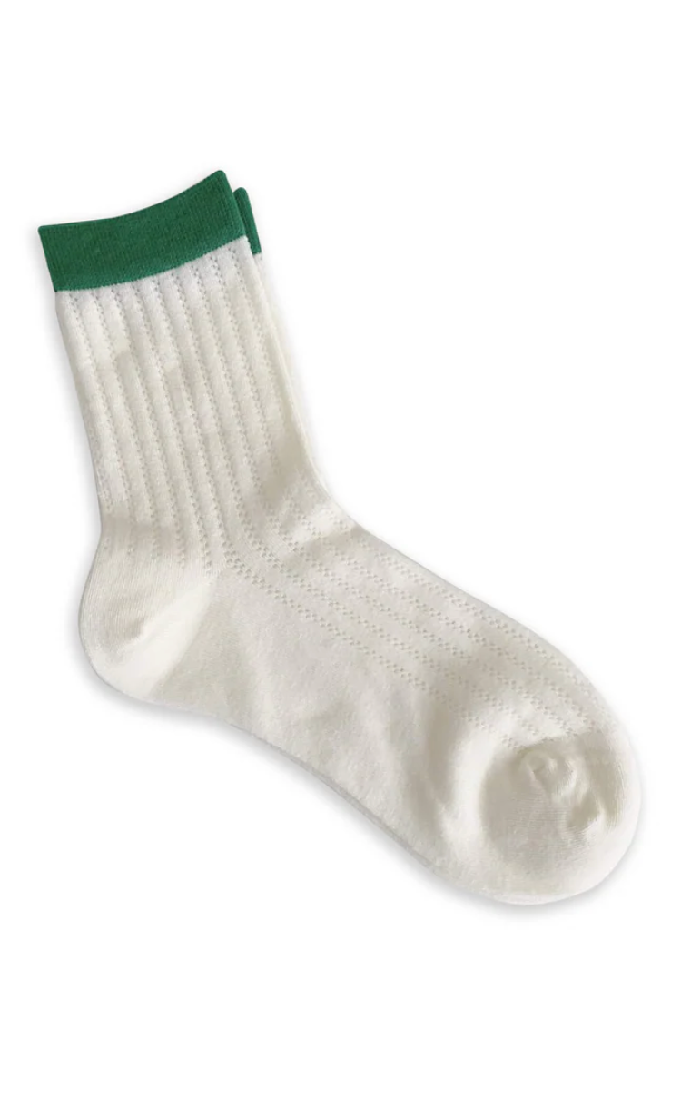 Sunday Socks in Evergreen Stripe