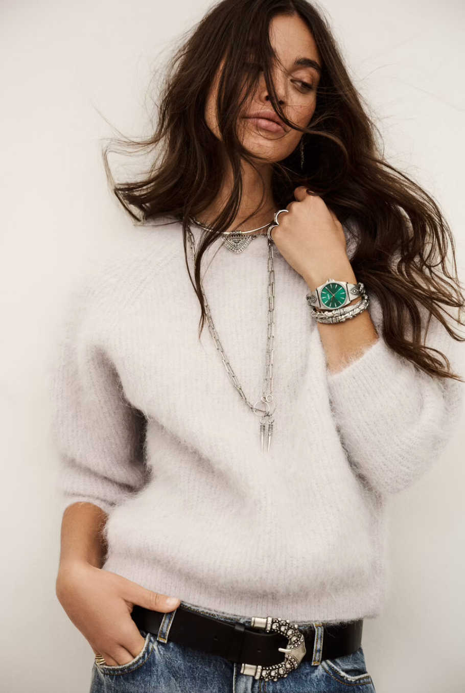 Fill Jumper. Gris Clair