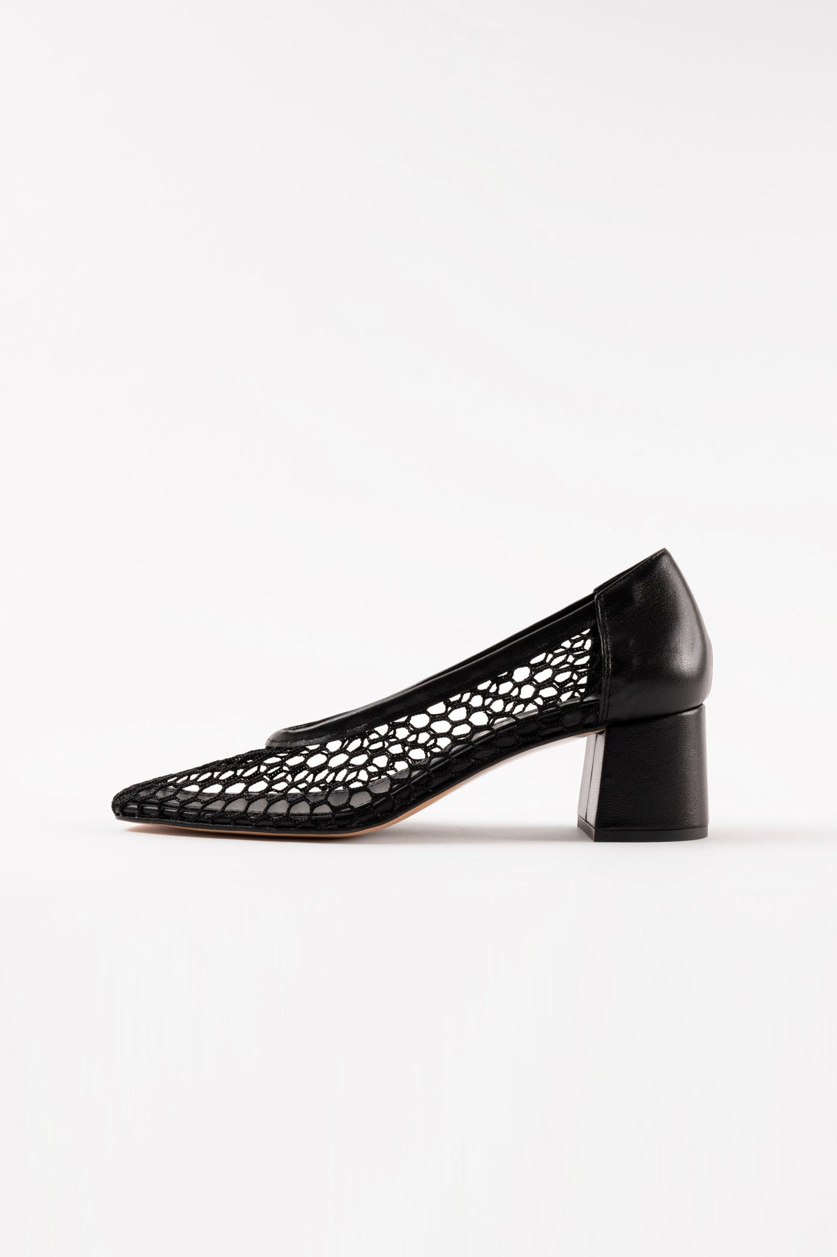 Nova Balles Black Mesh Pumps