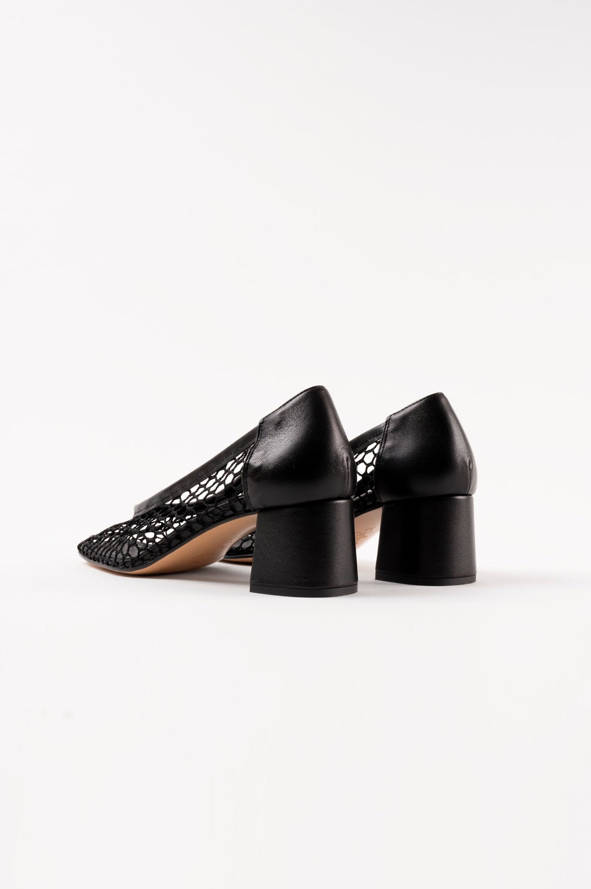 Nova Balles Black Mesh Pumps