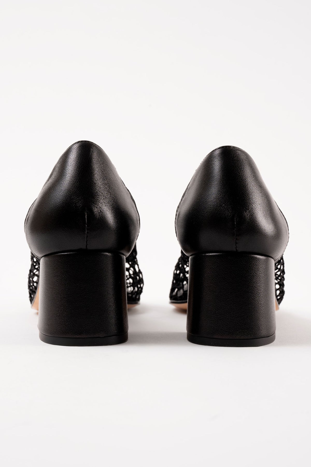 Nova Balles Black Mesh Pumps