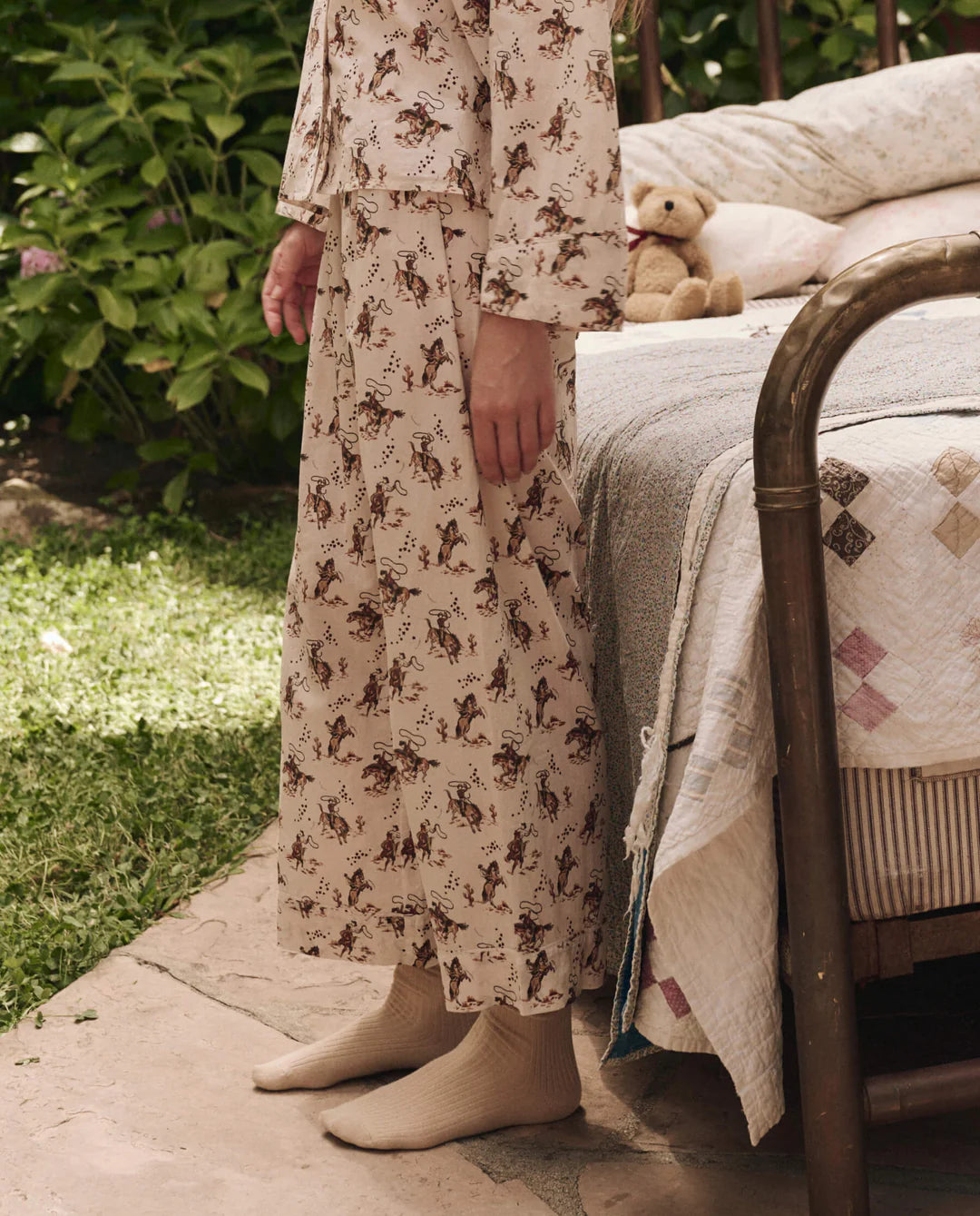 The Easy Sleep Pant. Cream Cowboy
