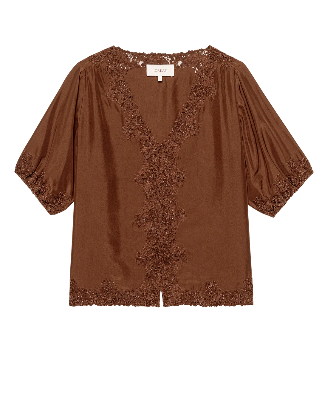The Short Sleeve Legacy Top. Chocolate