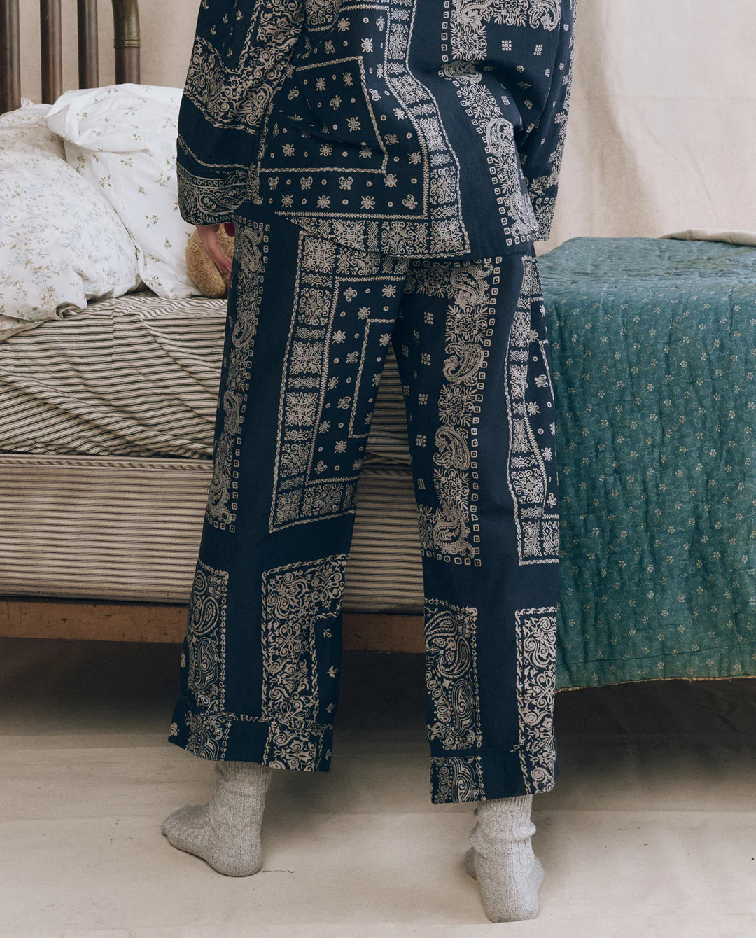 The Easy Sleep Pant. Bandana Patchwork