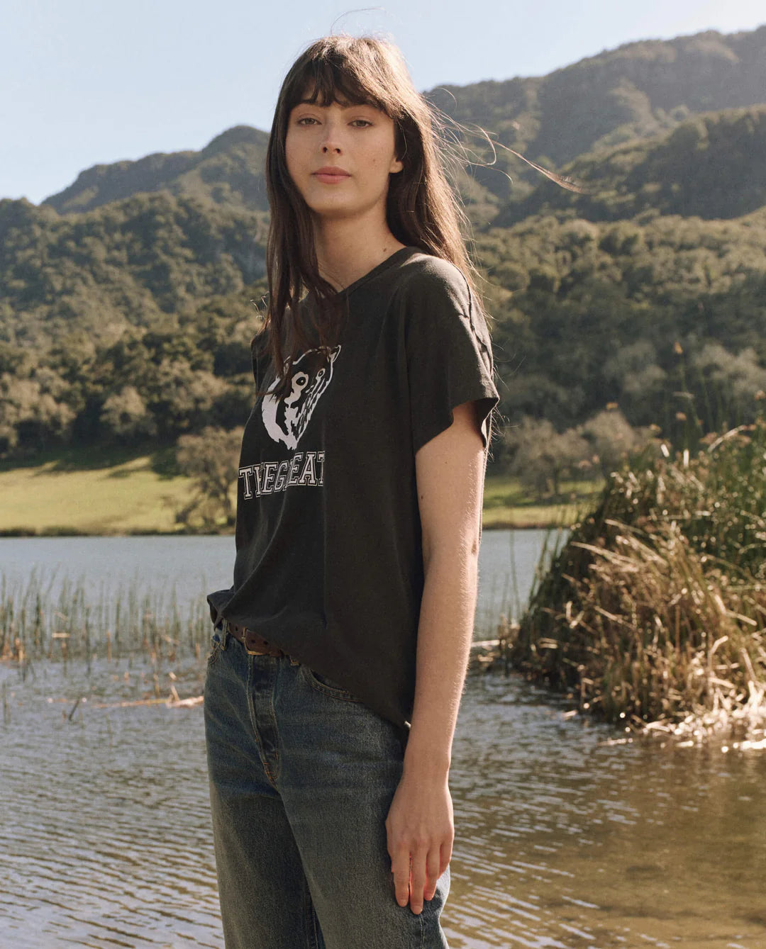 The Boxy Crew. Washed Black with Bear Graphic