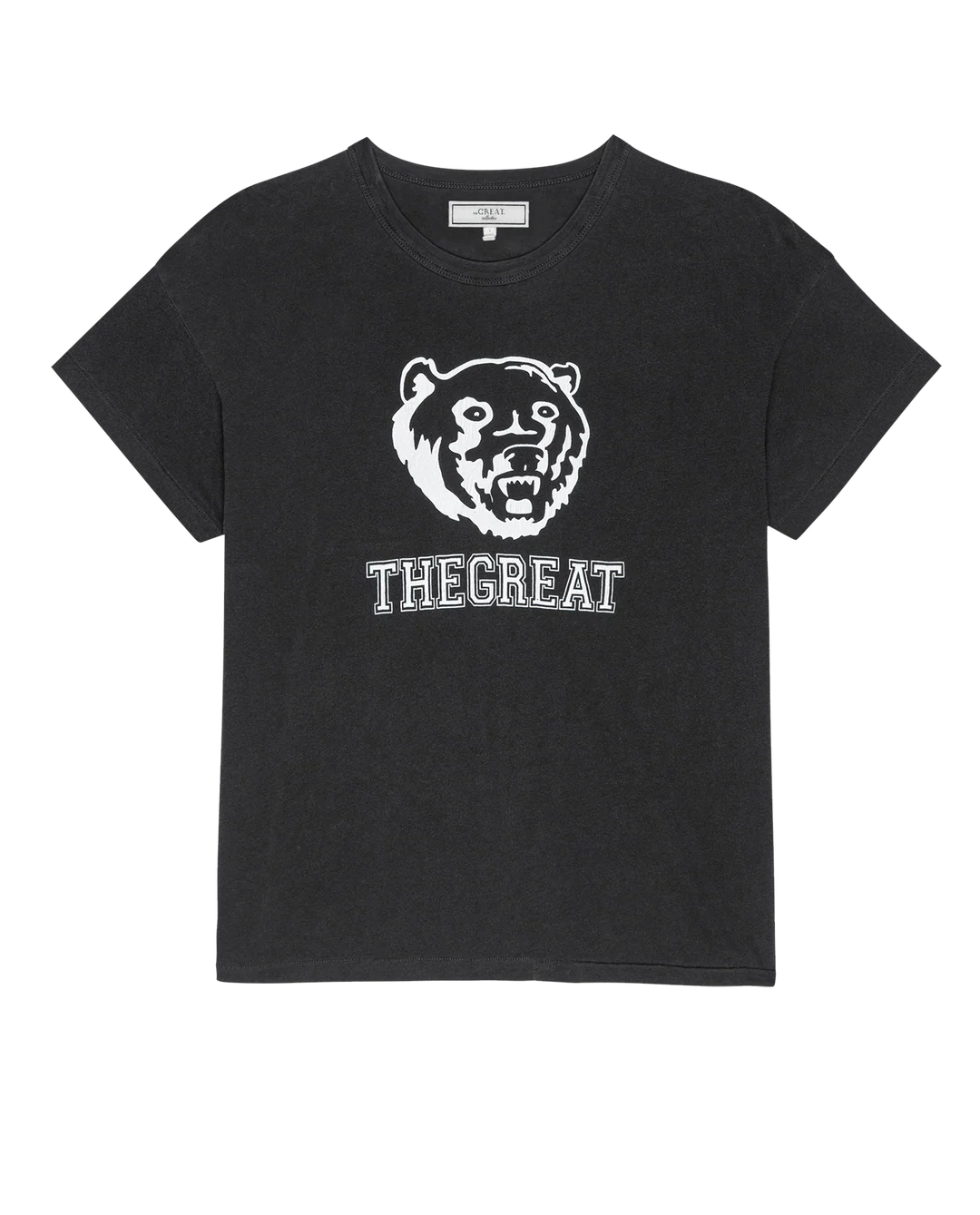 The Boxy Crew. Washed Black with Bear Graphic